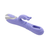 Playboy Tap Me In Rabbit Vibrator Lilac - dual-action vibrator for G-spot and clitoral stimulation.