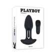 Playboy Pleasure Rim Shot 2 Anal Plug in sleek black packaging, showcasing innovative design and powerful features.