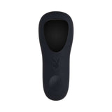 Playboy Pleasure Rim Shot 2 Anal Plug in sleek black silicone design with logo and controls.
