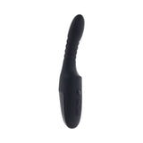 Playboy Overdrive Powerful Thrusting Vibrator in sleek black design with multiple vibration settings and thrusting motion.