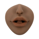 Channel Heart Movie and Realistic Kiss and Tell Stroker close-up view of lips.