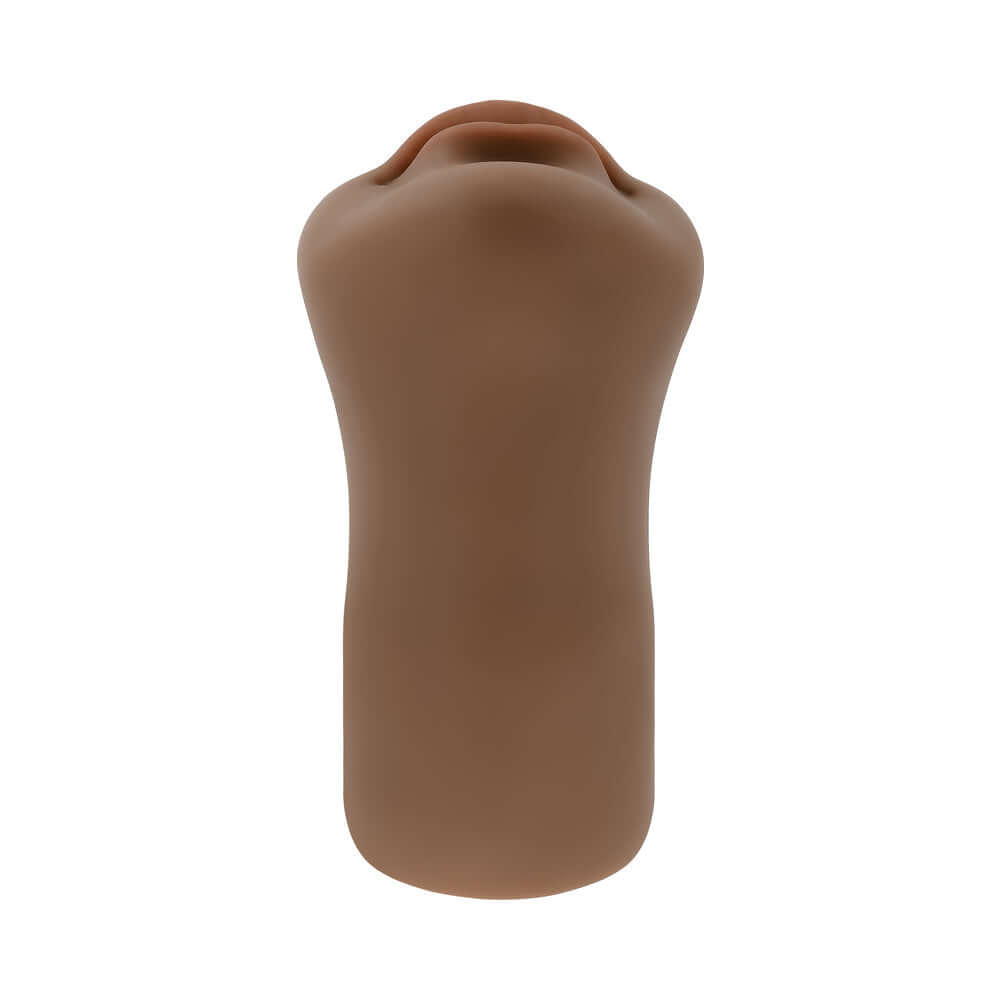 Channel Heart Movie and Realistic Kiss and Tell Stroker in a smooth brown design, showcasing its lifelike entry.