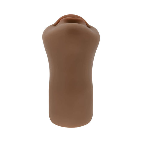 Channel Heart Movie and Realistic Kiss and Tell Stroker in a smooth brown design, showcasing its lifelike entry.