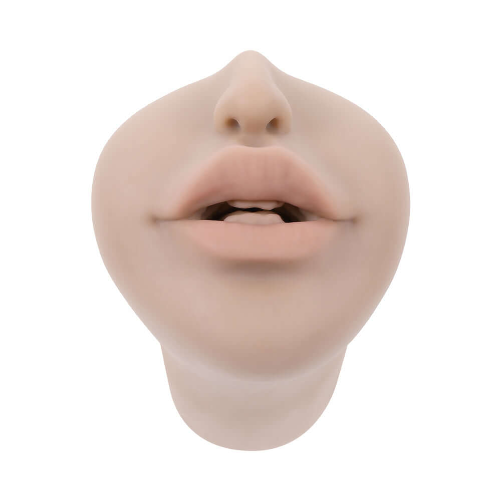 Zero Tolerance Riley Reid Movie and Realistic Kiss and Tell Stroker with detailed lips and mouth design.