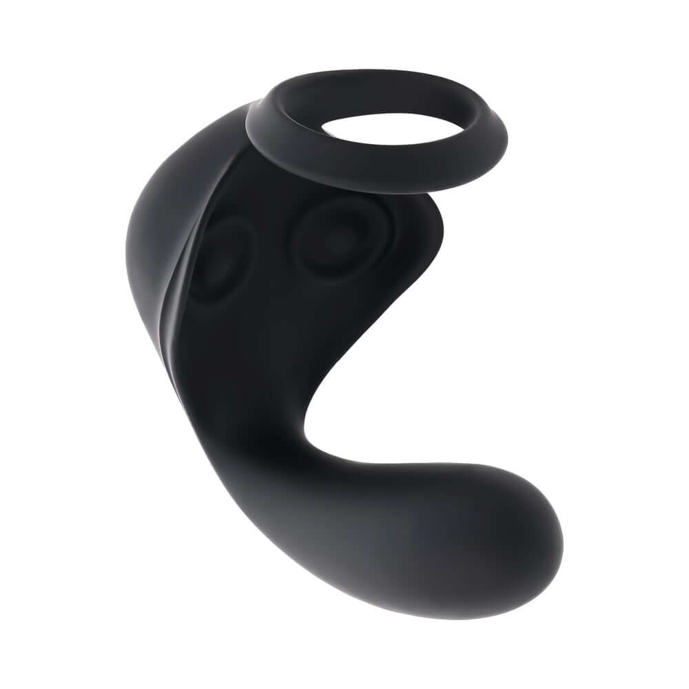 Zero Tolerance Ballin Out Black vibrating prostate massager with flexible wings for enhanced pleasure.