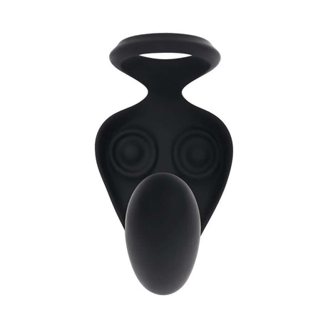 Zero Tolerance Ballin Out Black prostate massager with vibrating shaft and flexible wings for ultimate stimulation.