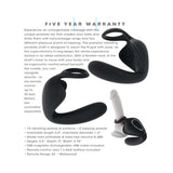 Zero Tolerance Ballin Out Black prostate massager with vibrating shaft and flexible wings for enhanced pleasure.