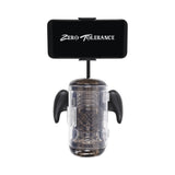 Zero Tolerance Hold Me Tight Stroker Black with mobile device holder for enhanced pleasure and interactive experience.