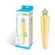 Glas Bunnys Secret 7.25 inches Glass Dildo showcased with packaging on a white background.