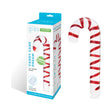 Glas Candy Cane Dream 7.5 inches Glass Dildo in festive packaging with red and white swirl design.
