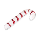Glas Candy Cane Dream 7.5 inches Glass Dildo featuring red and white swirl design, perfect for pleasurable adventures.
