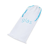 Glas Caressing Cucumber 8.25 inches Glass Dildo storage bag with gläs logo