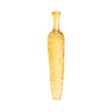 Glas Cornstar 8 inches Glass Dildo with a textured corn-on-the-cob shape in vibrant yellow color.