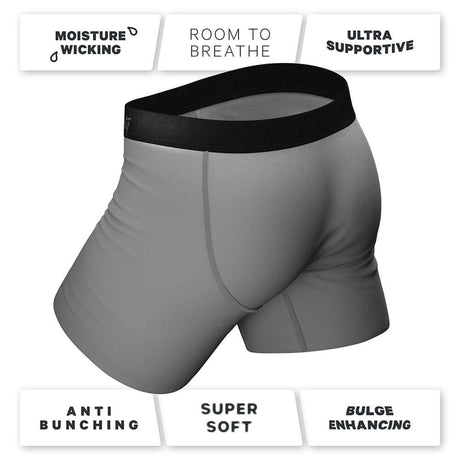 Shinesty The Junk In The Trunk Elephant Underwear with Fly L featuring moisture-wicking, ultra-supportive design.