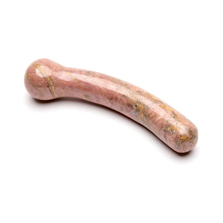 Chakrubs Anahata Curve Rhodonite Wand designed for emotional healing and heart chakra activation.
