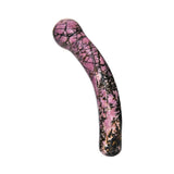 Chakrubs Anahata Curve Rhodonite Wand made of pure rhodonite crystal for heart chakra balancing.