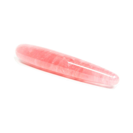 Chakrubs Heart Slim Rose Quartz Wand, pink rose quartz pleasure tool designed for self-love and emotional healing.