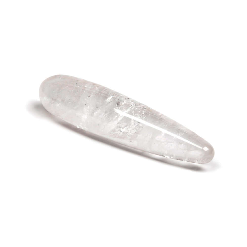 Chakrubs Prism Original Clear Quartz Wand made from pure clear quartz, designed for harmonizing energy and meditation.