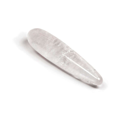 Chakrubs Prism Original Clear Quartz Wand on a white background, ideal for healing and meditation.