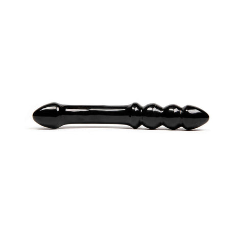 Chakrubs Xaga Viper Obsidian Wand, a sleek and sculpted black pleasure tool designed for sensuality and healing.