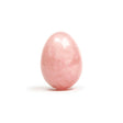 Chakrubs Heart Yoni Egg Rose Quartz non-drilled, hand-carved from natural rose quartz for wellness and healing.
