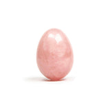 Chakrubs Heart Yoni Egg Rose Quartz non-drilled, hand-carved from natural rose quartz for wellness and healing.