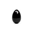 Chakrubs Xaga Yoni Egg Obsidian drilled, polished black obsidian egg for emotional release and wellness.