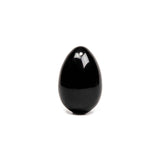 Chakrubs Xaga Yoni Egg Obsidian drilled, polished black obsidian egg for emotional release and wellness.