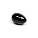 Chakrubs Xaga Yoni Egg Obsidian drilled - hand-carved black obsidian yoni egg for wellness and muscle strengthening.