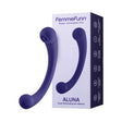 FemmeFunn Dual Stimulating Arc Vibrator Aluna Dark Purple in packaging for enhanced pleasure.