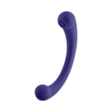 FemmeFunn Dual Stimulating Arc Vibrator Aluna Dark Purple, a sleek and versatile vibrator for ultimate pleasure.