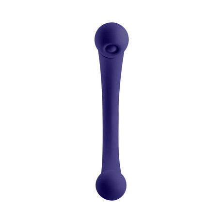 FemmeFunn Dual Stimulating Arc Vibrator Aluna Dark Purple, premium dual-ended sex toy for enhanced pleasure.