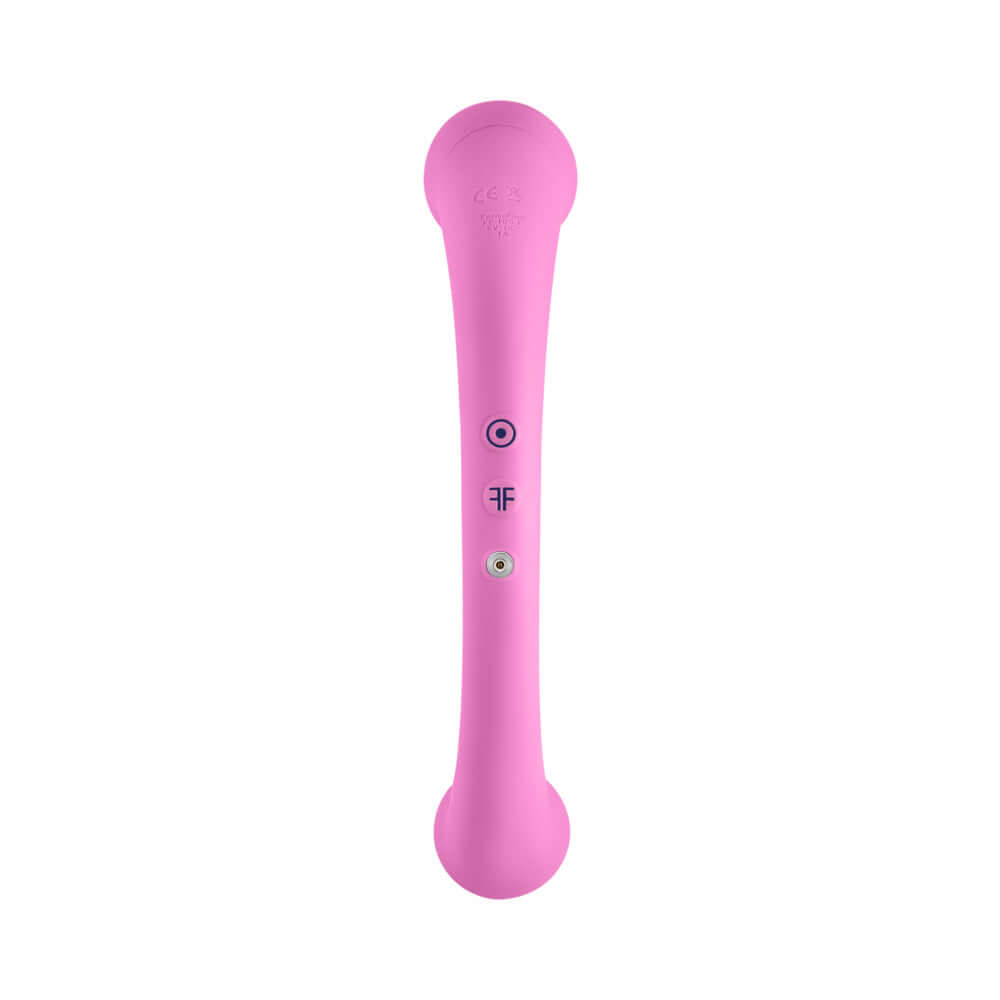 FemmeFunn Dual Stimulating Arc Vibrator Aluna Pink, premium dual-ended pleasure device for unique sensations.