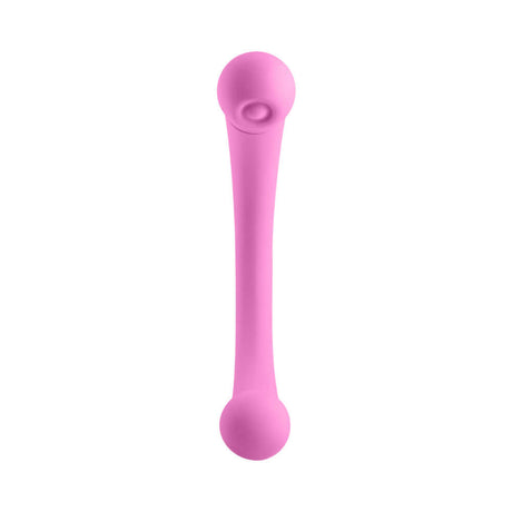FemmeFunn Dual Stimulating Arc Vibrator Aluna Pink, a premium dual-ended pleasure device for versatile stimulation.