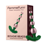 FemmeFunn Bougie Beads Rose Gold on packaging with sleek design, perfect for enhancing anal play experiences.