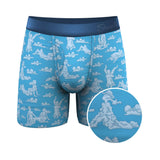 Shinesty The Reverse Cloud Girl Cloud Pouch Underwear with Fly 2XL in blue cloud pattern design.