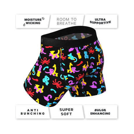 Shinesty The Knot Tonights Balloon Pouch Underwear with Fly L featuring playful print and comfort features.