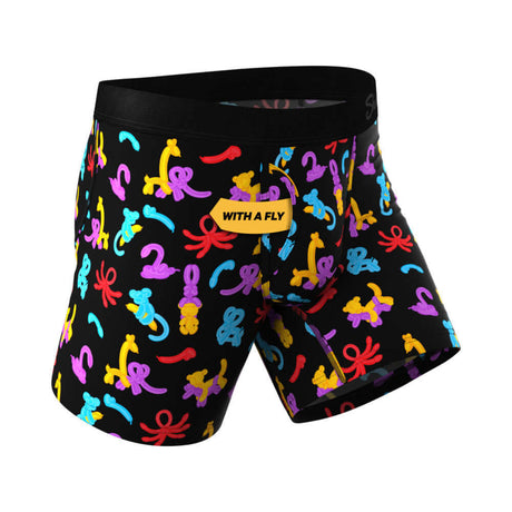 Shinesty The Knot Tonights Balloon Pouch Underwear with Fly XL in colorful design featuring playful balloon motifs.
