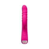 Lovense Velvo Rotating Beaded G-spot & Clit Rabbit Vibrator in vibrant pink color.