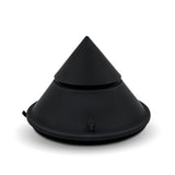 Cowgirl Cone Premium Sex Machine with App and Remote Control, sleek black silicone design for versatile pleasure.