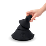 Cowgirl Cone Premium Sex Machine with App and Remote Control being adjusted by a hand.