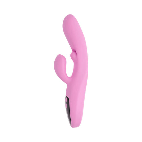 Evolved Push the Button G-spot Clitoral Stimulation in vibrant pink, designed for targeted pleasure and ecstasy.
