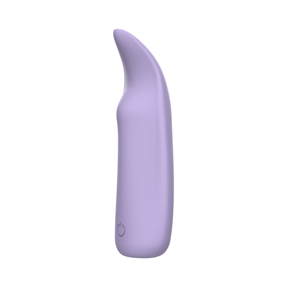 Adam & Eve Secret Curve Panty Bullet Vibe side view in soft purple color, designed for targeted stimulation.