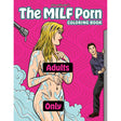 Cover of Wood Rocket The MILF Porn Adult Coloring Book featuring playful illustrations for adults.