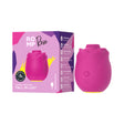 Romp Rose 2.0 Air Suction Stimulator with packaging, featuring a rose-inspired design in vibrant pink.