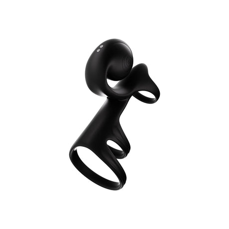 Svibe Snail Jovi Arc Couples Ring Vibrator Noir Haze showcasing its unique contoured design for enhanced comfort.