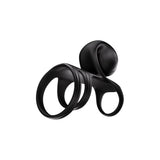 Svibe Snail Jovi Arc Couples Ring Vibrator Noir Haze in sleek black design with a unique contour.