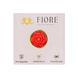 The Pleasure Company Fiore Rose Ring Vibrator Red packaging featuring a vibrant rose design.