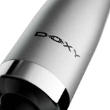 Close-up of the Doxy Die Cast Max Plug-in Wand Massager Silver showcasing its sleek metallic design.