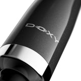 Doxy Die Cast Max Plug-in Wand Massager Black close-up featuring logo and sleek design
